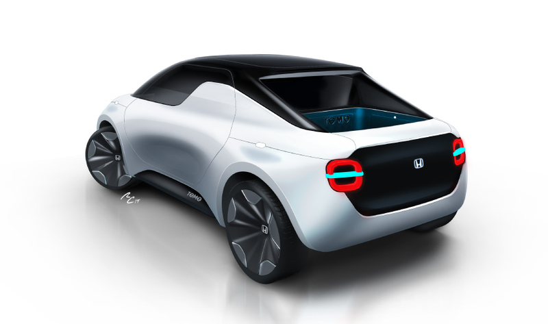 Illustration for article titled The Honda Tomo Concept Is the Miata-Sized Electric Ute the World Needs